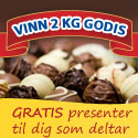 Vinn 2 kg godis - alla får en gåvokod