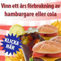 Vinn en årsförbrukning av hamburgare eller cola