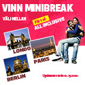 Vinn en weekend i Paris, London eller Berlin