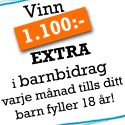 Vinn dubbelt barnbidrag i 18 års tid