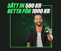 Ny chans! : Hämta 1500 kr i bonus på första insättningen Dubbla dina 500 kr på en gång